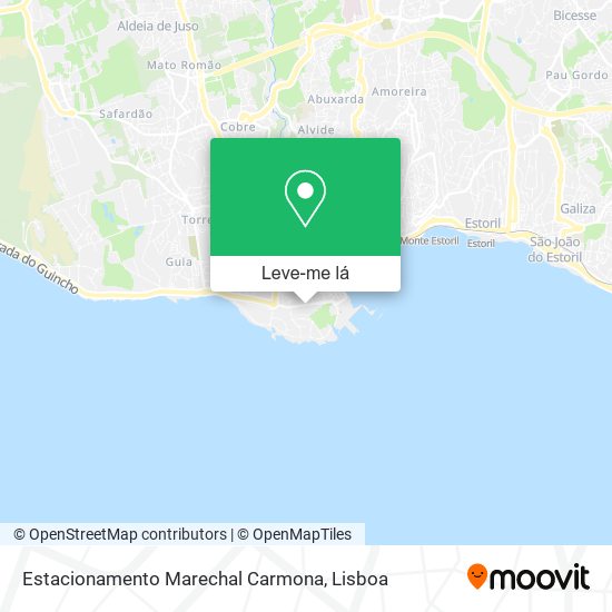 Estacionamento Marechal Carmona mapa