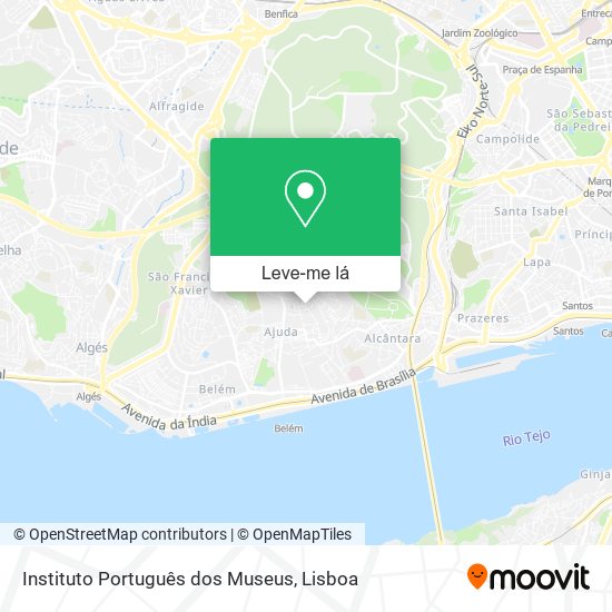 Instituto Português dos Museus mapa