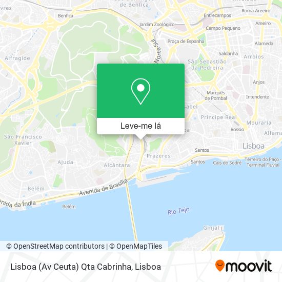 Lisboa (Av Ceuta) Qta Cabrinha mapa