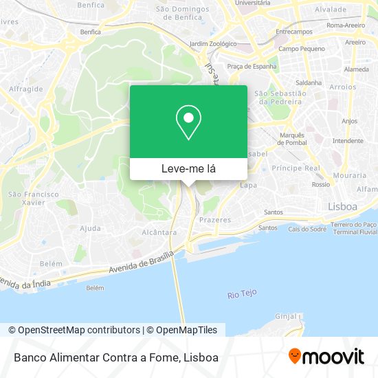 Banco Alimentar Contra a Fome mapa