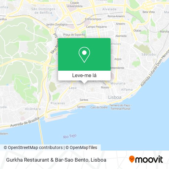 Gurkha Restaurant & Bar-Sao Bento mapa
