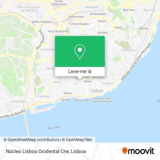Núcleo Lisboa Ocidental Cne mapa