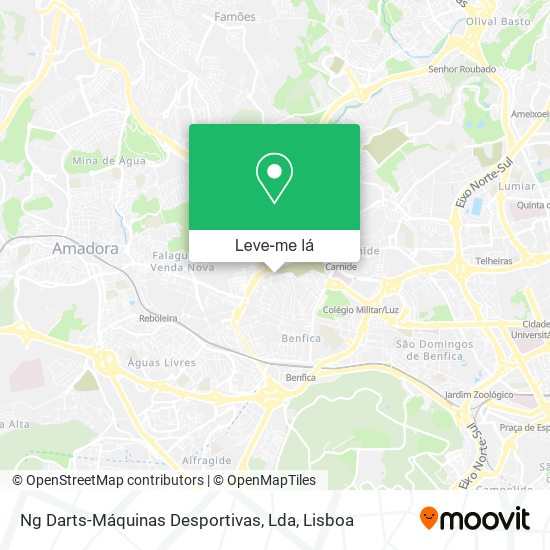 Ng Darts-Máquinas Desportivas, Lda mapa