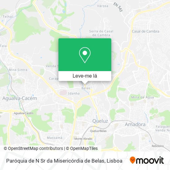 Paróquia de N Sr da Misericórdia de Belas mapa