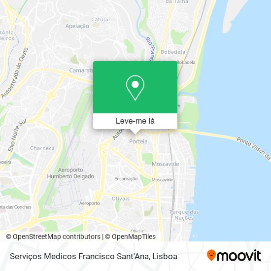 Serviços Medicos Francisco Sant'Ana mapa