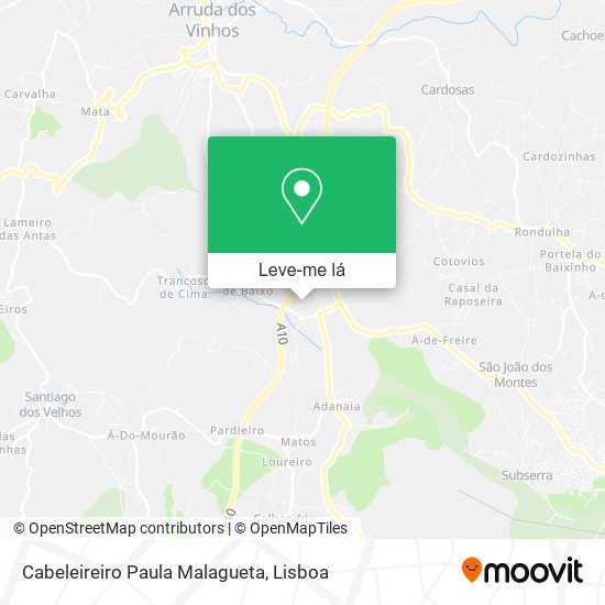 Cabeleireiro Paula Malagueta mapa