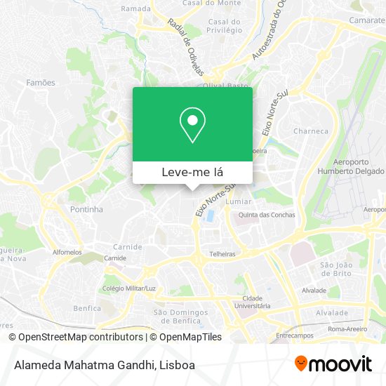 Alameda Mahatma Gandhi mapa
