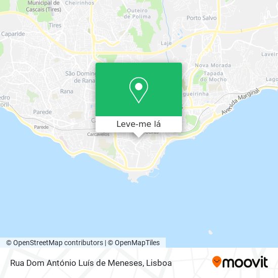 Rua Dom António Luís de Meneses mapa