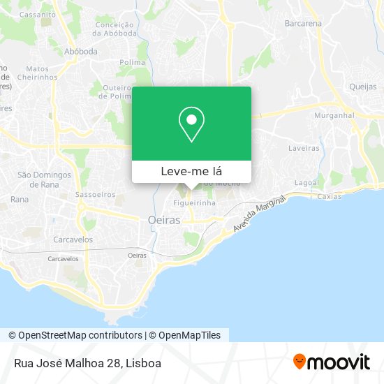 Rua José Malhoa 28 mapa