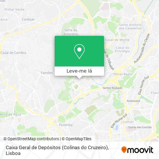 Caixa Geral de Depósitos (Colinas do Cruzeiro) mapa