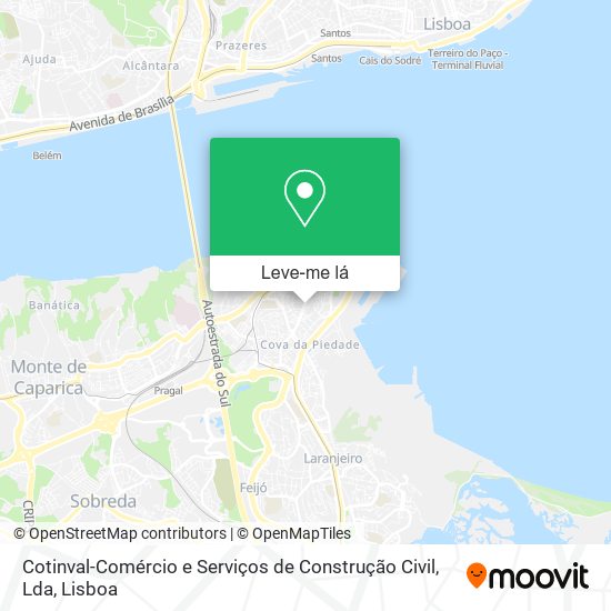 Cotinval-Comércio e Serviços de Construção Civil, Lda mapa