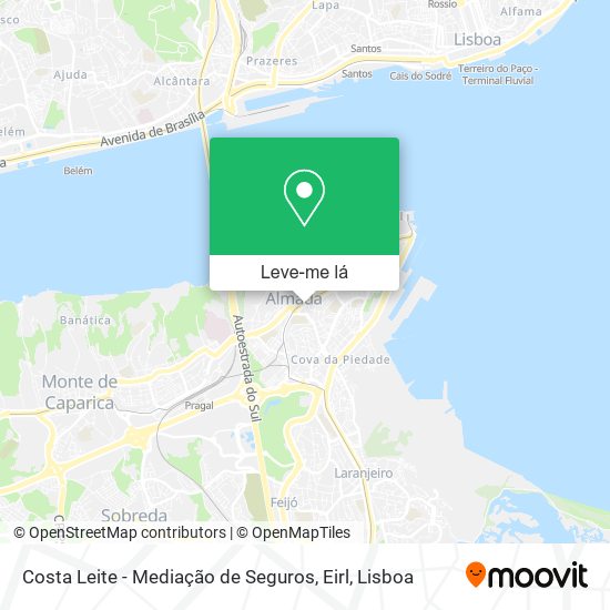 Costa Leite - Mediação de Seguros, Eirl mapa