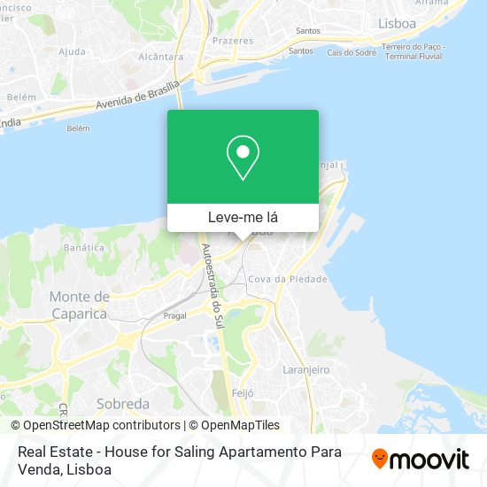 Real Estate - House for Saling Apartamento Para Venda mapa