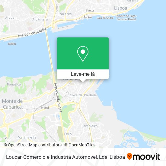 Loucar-Comercio e Industria Automovel, Lda mapa