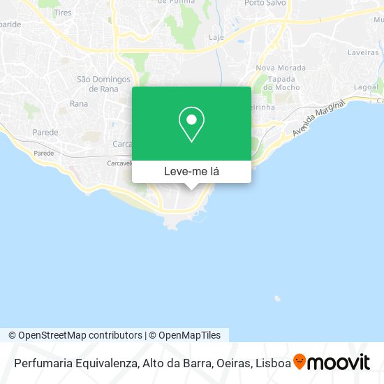 Perfumaria Equivalenza, Alto da Barra, Oeiras mapa