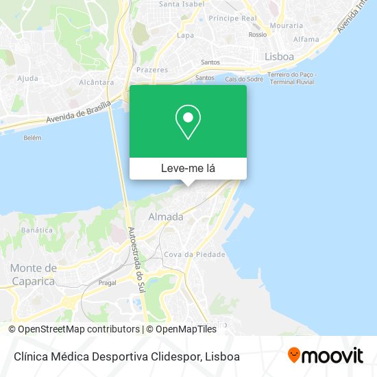 Clínica Médica Desportiva Clidespor mapa