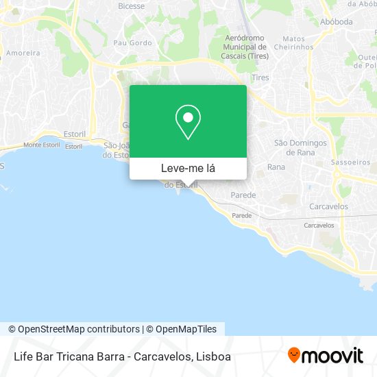 Life Bar Tricana Barra - Carcavelos mapa