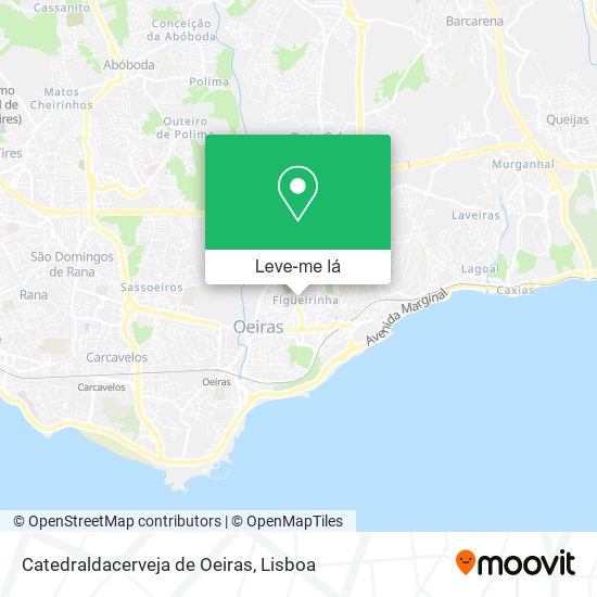 Catedraldacerveja de Oeiras mapa