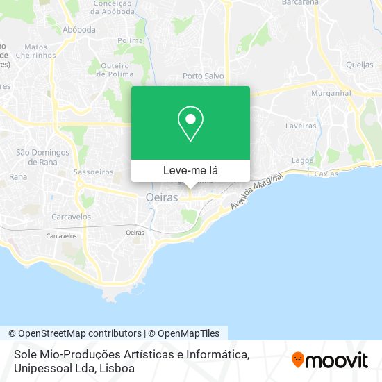 Sole Mio-Produções Artísticas e Informática, Unipessoal Lda mapa