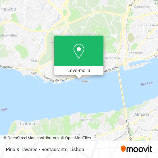 Pina & Tavares - Restaurante mapa