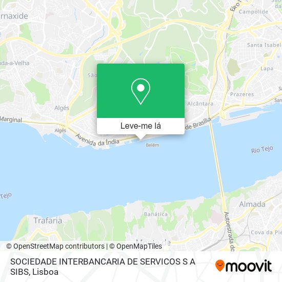 SOCIEDADE INTERBANCARIA DE SERVICOS S A SIBS mapa