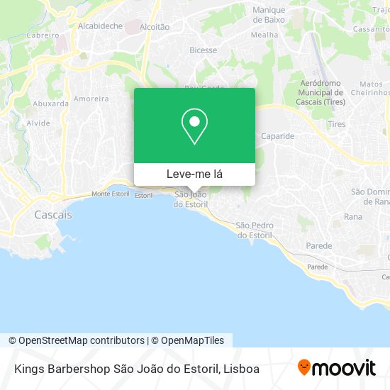 Kings Barbershop São João do Estoril mapa