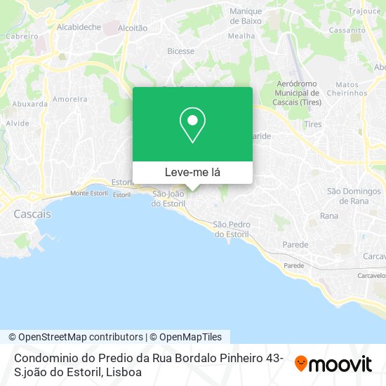 Condominio do Predio da Rua Bordalo Pinheiro 43-S.joão do Estoril mapa