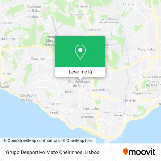 Grupo Desportivo Mato Cheirinhos mapa