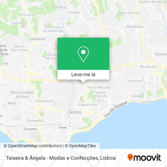 Teixeira & Ângela - Modas e Confecções mapa