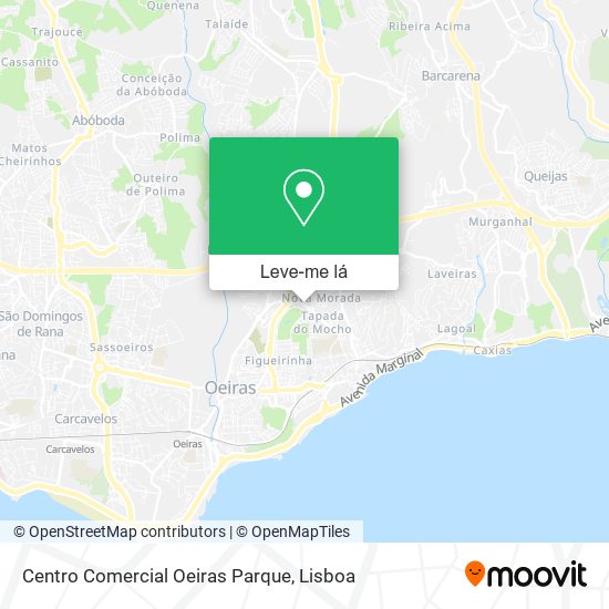 Centro Comercial Oeiras Parque mapa