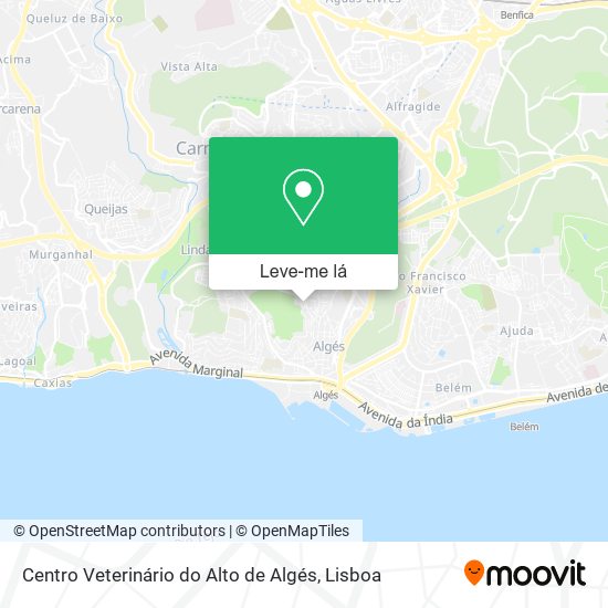 Centro Veterinário do Alto de Algés mapa