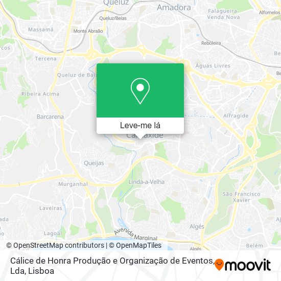 Cálice de Honra Produção e Organização de Eventos, Lda mapa