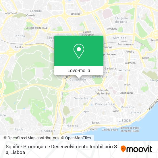 Squifir - Promoção e Desenvolvimento Imobiliario S a mapa