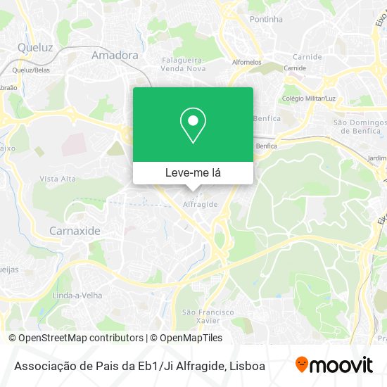 Associação de Pais da Eb1 / Ji Alfragide mapa