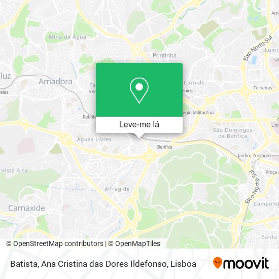 Batista, Ana Cristina das Dores Ildefonso mapa