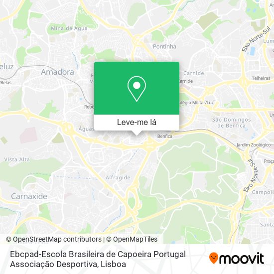 Ebcpad-Escola Brasileira de Capoeira Portugal Associação Desportiva mapa