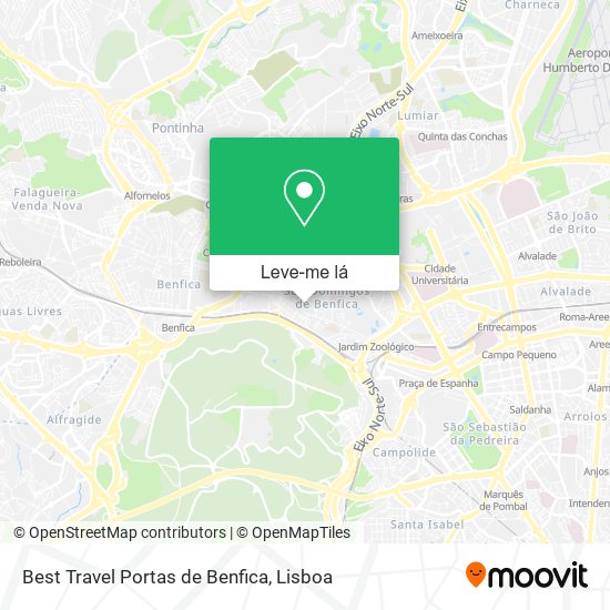 Best Travel Portas de Benfica mapa