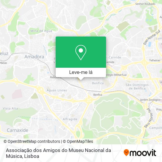 Associação dos Amigos do Museu Nacional da Música mapa