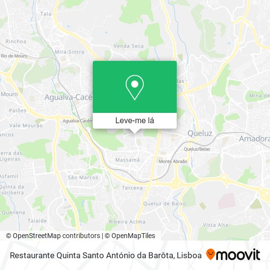 Restaurante Quinta Santo António da Barôta mapa