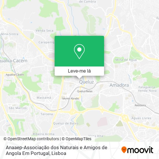 Anaaep-Associação dos Naturais e Amigos de Angola Em Portugal mapa