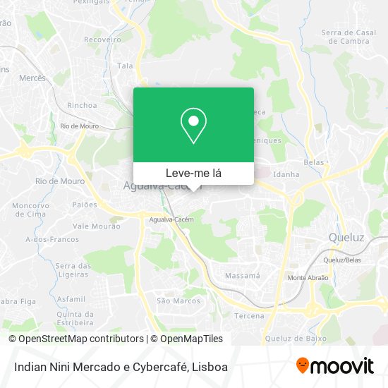 Indian Nini Mercado e Cybercafé mapa