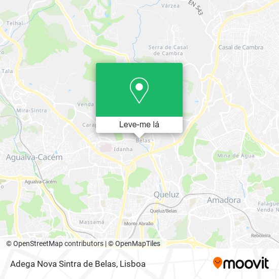 Adega Nova Sintra de Belas mapa