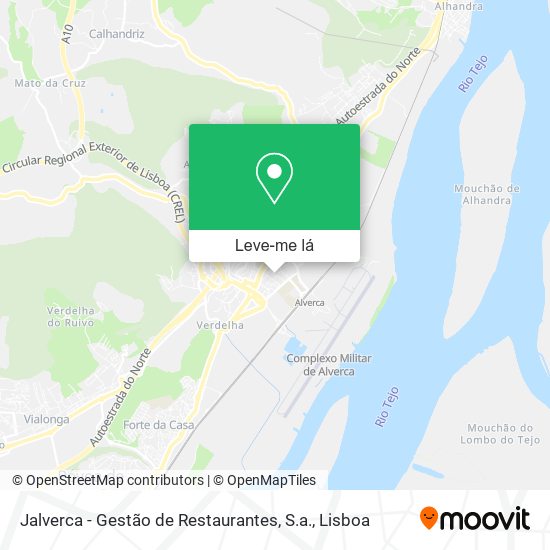 Jalverca - Gestão de Restaurantes, S.a. mapa