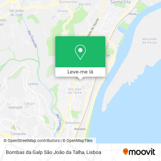 Bombas da Galp São João da Talha mapa