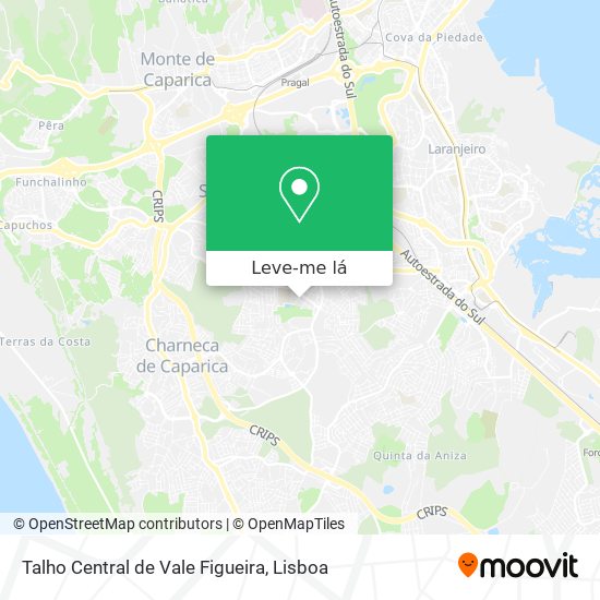 Talho Central de Vale Figueira mapa