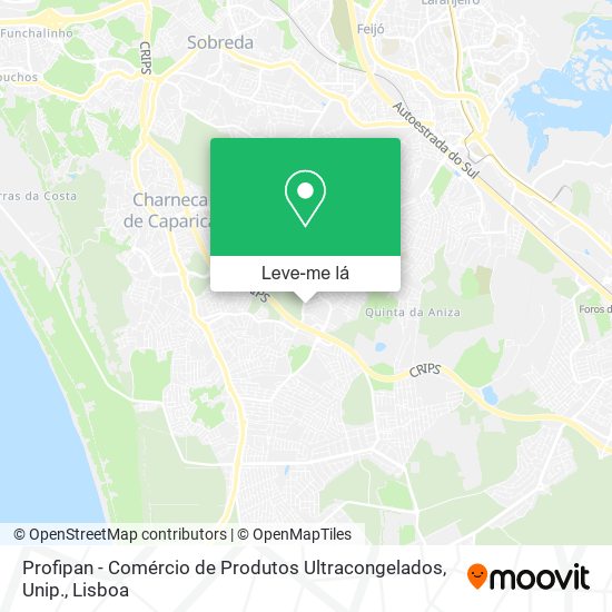 Profipan - Comércio de Produtos Ultracongelados, Unip. mapa