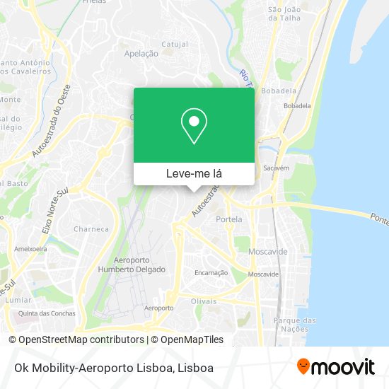 Ok Mobility-Aeroporto Lisboa mapa