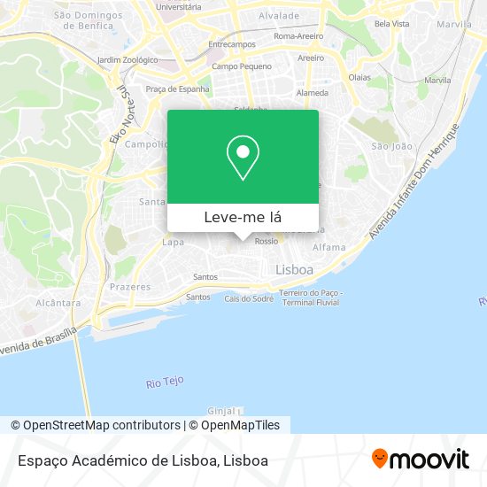 Espaço Académico de Lisboa mapa