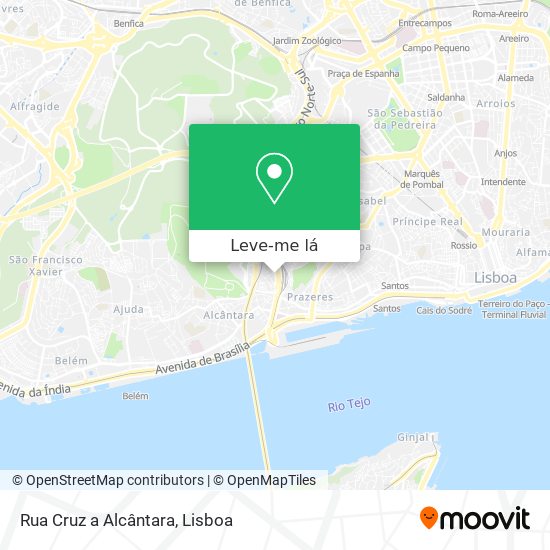 Rua Cruz a Alcântara mapa