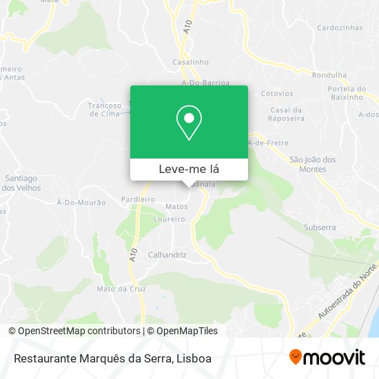 Restaurante Marquês da Serra mapa